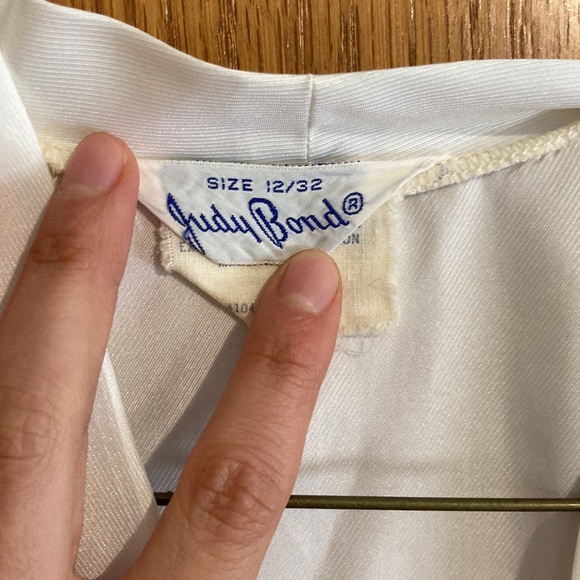 Vintage Judy Bond white Shirt Sleeve Blouse - Picture 6 of 8
